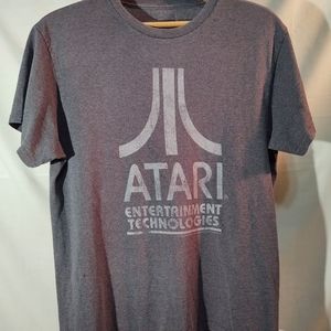 Atari Brand Short Sleeve Men's T-shirt Grey Sz Med